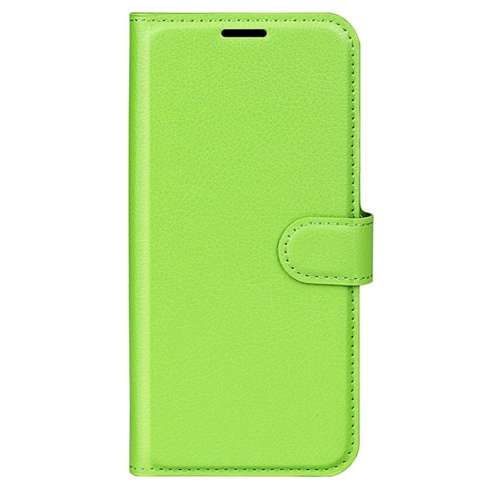Bild 5,  Xiaomi Redmi 13C 4G Fodral Litchi Läder Grön