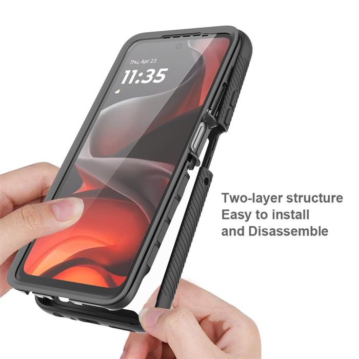 Bild 3,  Motorola Moto G86 5G Skal 360 Hybrid Svart