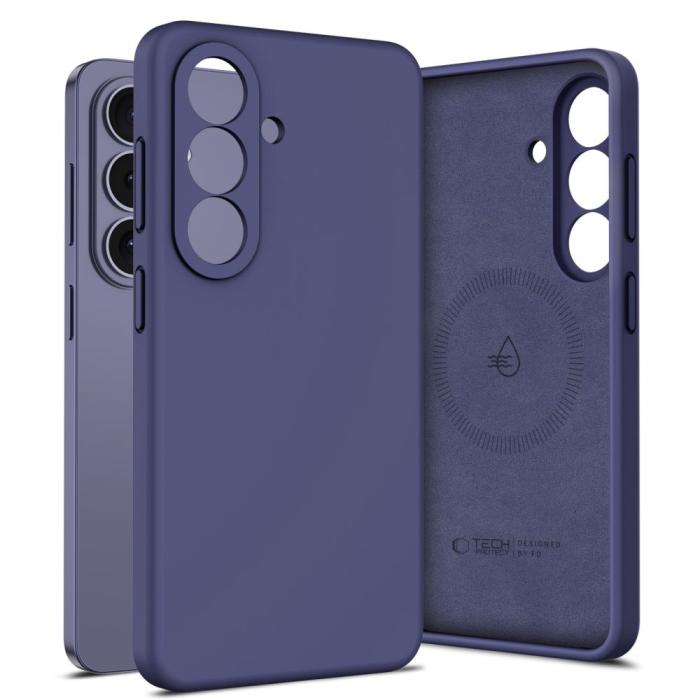 Bild 2, Tech-Protect Tech-Protect Galaxy S26 Skal MagSafe Silicone Cobalt Violet