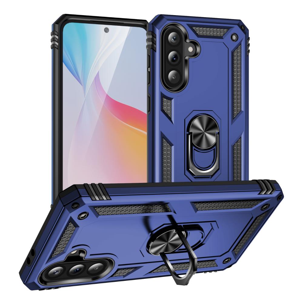  Samsung Galaxy A37 5G Skal Shockproof Hybrid Ring Blå