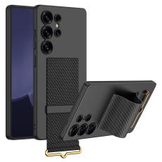 GKK GKK Galaxy S25 Ultra Skal Med Strap Hybrid Kolfiber Textur