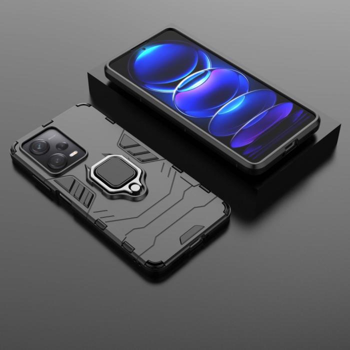 Bild 5,  Xiaomi Redmi Note 12 Pro 5G Skal Ring Hybrid Armor Svart