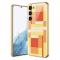 GKK GKK Galaxy S24 Skal Härdat Glas Electroplate Orange/Gul