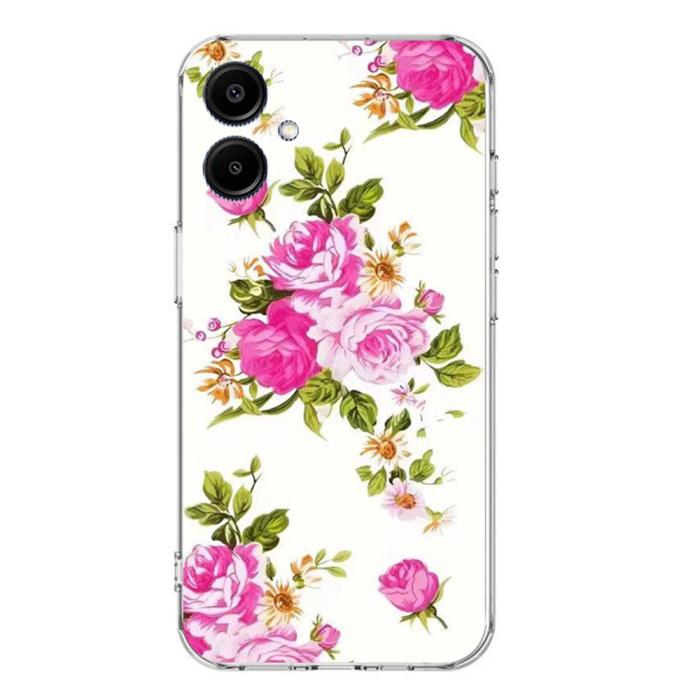Bild 2,  Samsung Galaxy A07 Skal Med Tryck Rosa Blommor