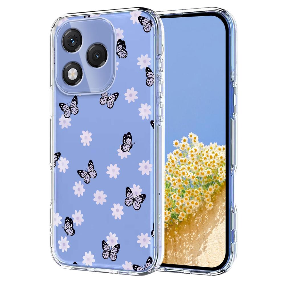  Honor 400 Lite Skal Med Tryck Fjärilar / Blommor