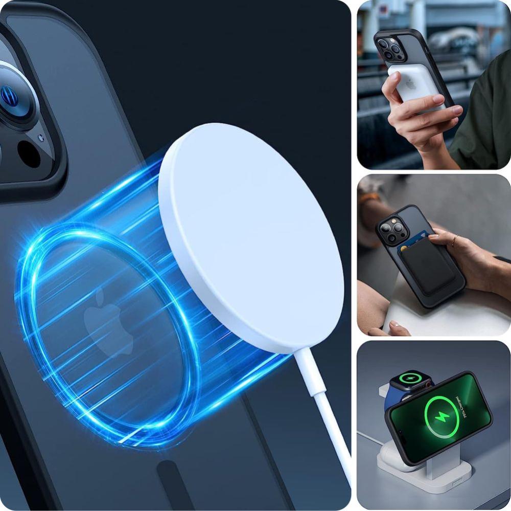 Tech-Protect Tech-Protect iPhone 15 Pro Max Skal MagSafe MagMat Matt Svart