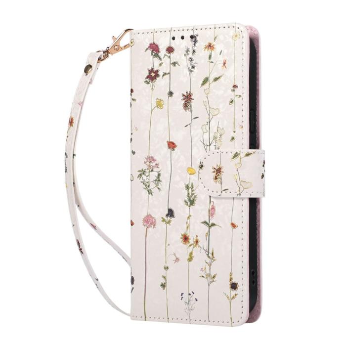 Bild 5,  Google Pixel 10a Fodral RFID Läder Små Blommor