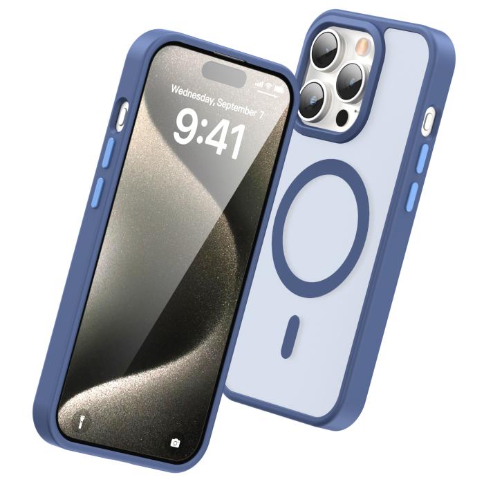 Bild 3, ColorPop ColorPop iPhone 15 Pro Max Skal CH MagSafe Matt Lavender Ash