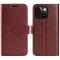  iPhone 15 Plus Fodral Crazy Horse Läder Brun
