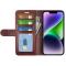  iPhone 15 Plus Fodral Crazy Horse Läder Brun