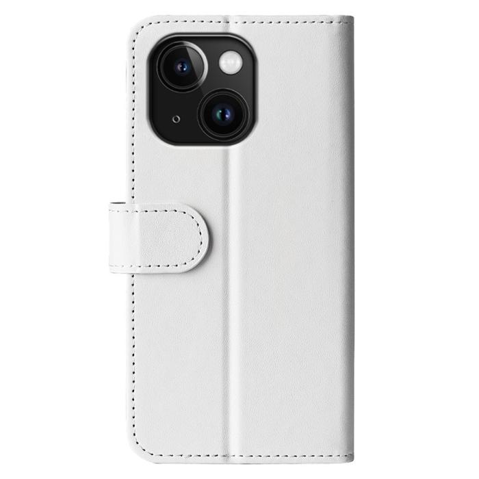 Bild 6,  iPhone 15 Plus Fodral Crazy Horse Läder Vit
