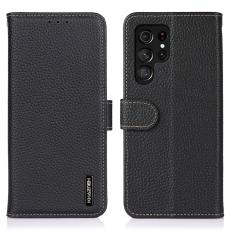 KHAZNEH KHAZNEH Samsung Galaxy S26 Ultra Fodral &Auml;kta L&auml;der Svart