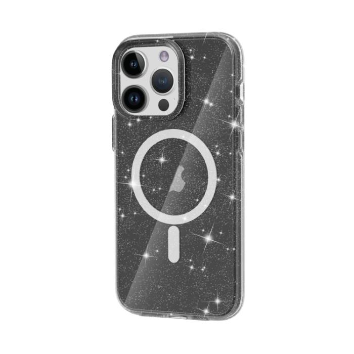 Bild 4,  iPhone 15 Pro Max Skal MagSafe Glitter Svart