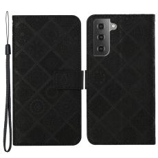  Samsung Galaxy S22 Plus Fodral Tryckta Mandala Blommor Svart
