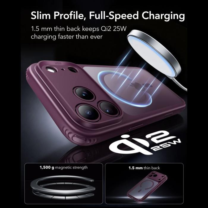 Bild 5, ESR ESR iPhone 18 Pro / 17 Pro Skal MagSafe Frostad Hybrid