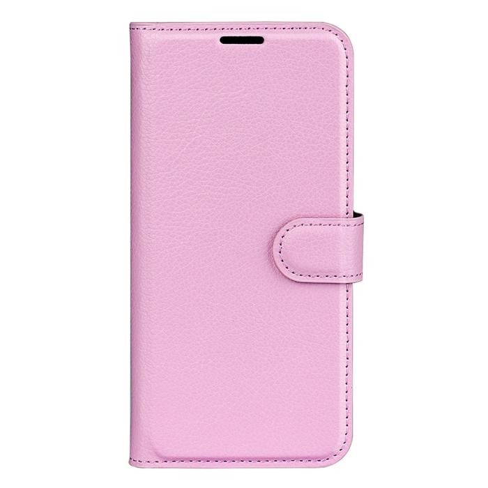 Bild 5,  Xiaomi Redmi Note 14 5G Fodral Litchi Läder Ljus Rosa