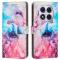  Xiaomi Redmi Note 14 Pro/Pro Plus 5G Fodral Marmor Rosa/Lila