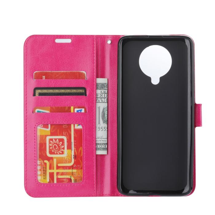 Bild 3,  Xiaomi Poco F2 Pro - Crazy Horse Plånboksfodral - Rosa