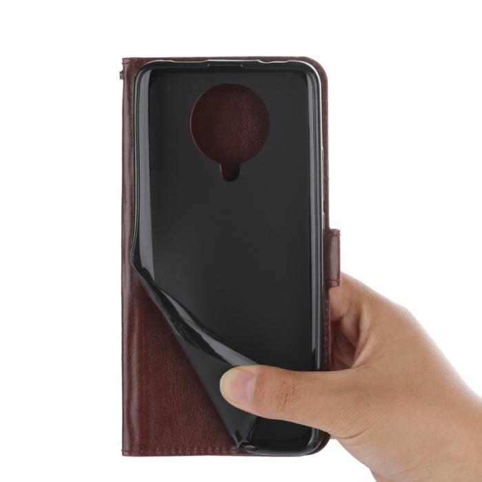Bild 5,  Xiaomi Poco F2 Pro - Crazy Horse Plånboksfodral - Brun