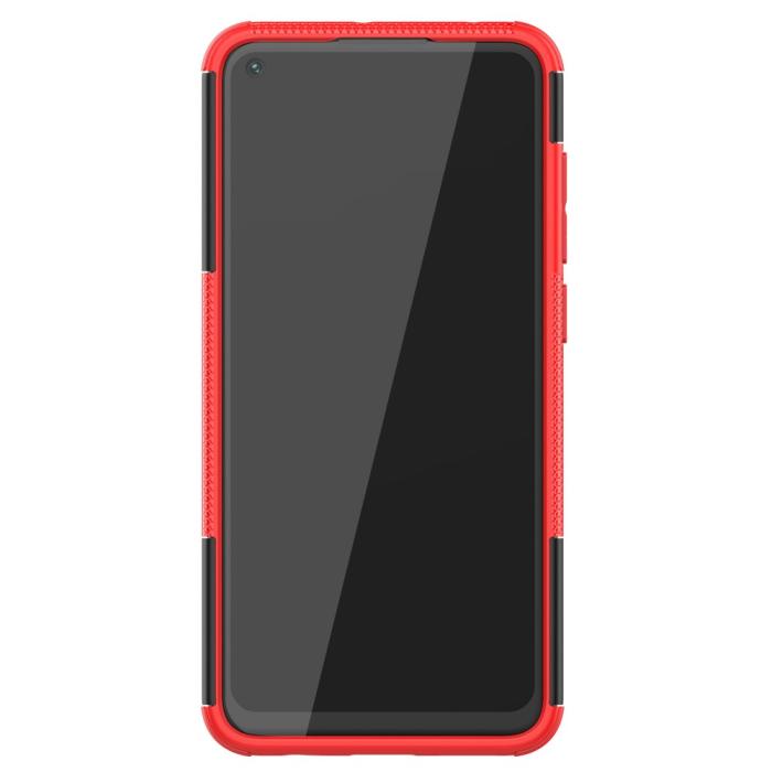 Bild 5,  Xiaomi Redmi Note 9 - Ultimata Stöttåliga Skalet med Stöd - Röd