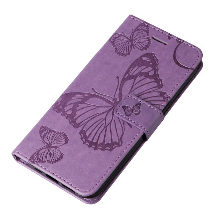 Bild 5,  Samsung Galaxy S24 Ultra Fodral Butterfly Lila