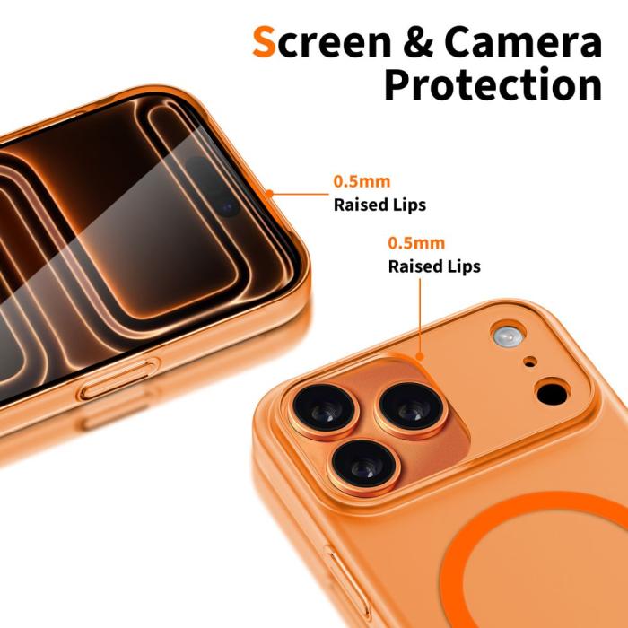 Bild 4, Tech-Protect Tech-Protect iPhone 17 Pro Max Skal MagSafe MagSlim Cosmic Orange
