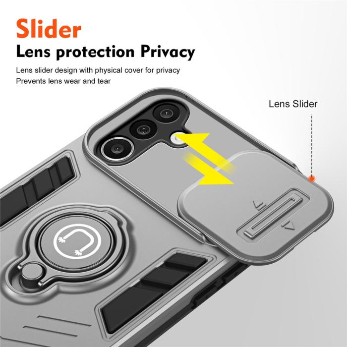 Bild 5,  Samsung Galaxy A27 5G Skal Camshield Kickstand Grå