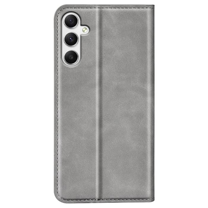 Bild 6,  Samsung Galaxy A35 5G Fodral Flip Skin Touch Grå