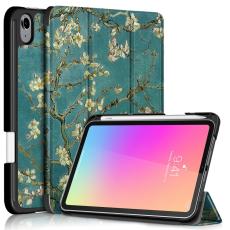  iPad Mini 2024/2021 Fodral Tri-Fold Pennh&aring;llare Peach Blossom