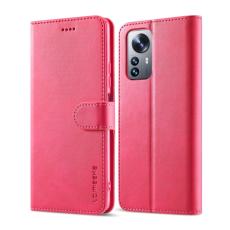 LC.IMEEKE LC.IMEEKE Xiaomi 12 Fodral L&auml;der R&ouml;d/Rosa