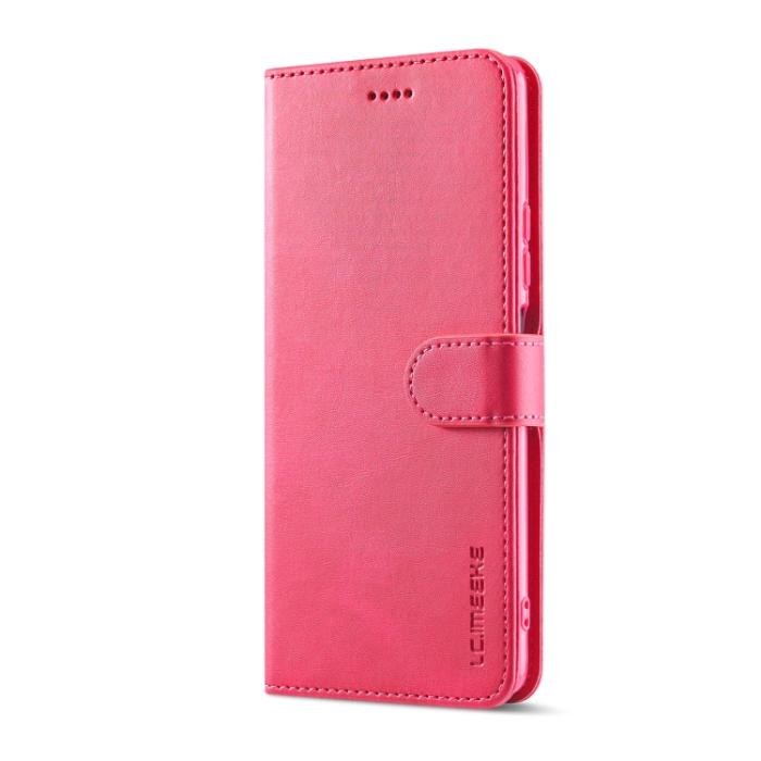 Bild 2, LC.IMEEKE LC.IMEEKE Xiaomi 12 Fodral Läder Röd/Rosa