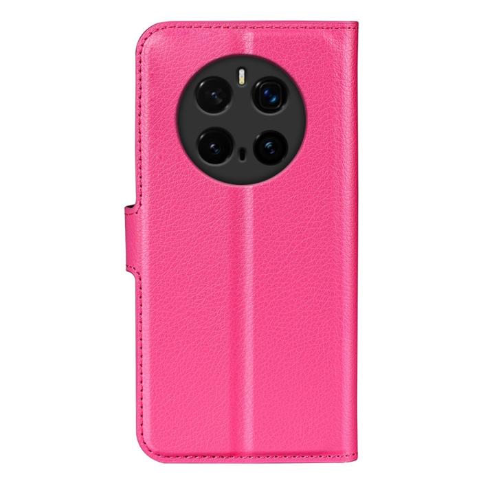 Bild 6,  Honor Magic7 Pro Fodral Litchi Läder Rosa