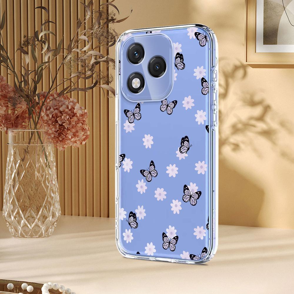  Honor 400 Lite Skal Med Tryck Fjärilar / Blommor