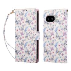  Google Pixel 10a Fodral RFID L&auml;der Fj&auml;rilar / Blommor