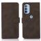 KHAZNEH KHAZNEH Motorola Moto G31 / G41 Fodral Retro Läder Brun