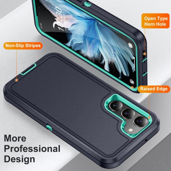 Bild 2,  Galaxy S25 Plus / S24 Plus Skal Xtreme Shockproof Svart/Cyan