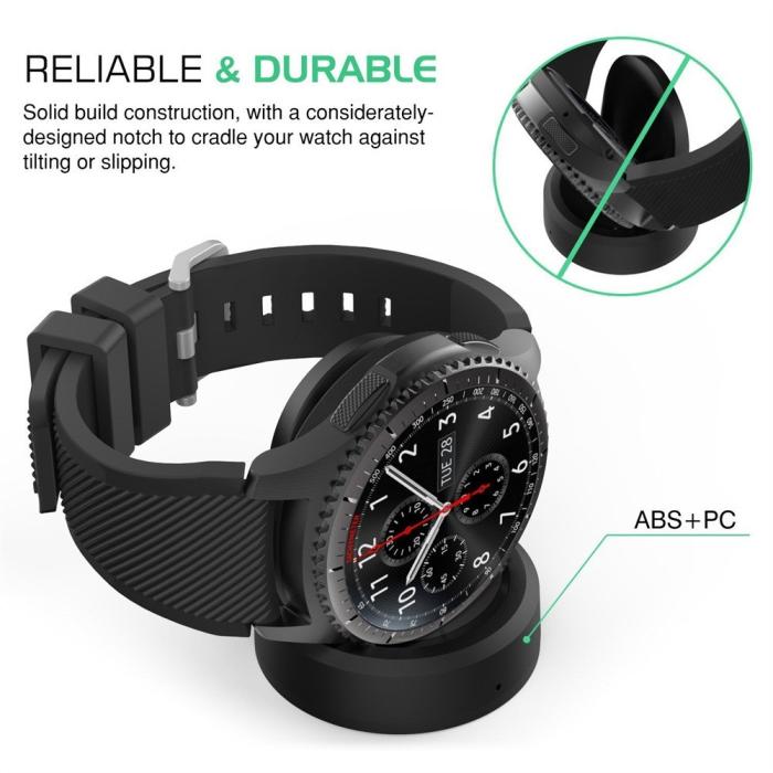 Bild 4,  Dockstation Trådlös USB Laddare för Galaxy Watch 46mm (SM-R800) / 42mm (SM-R810)
