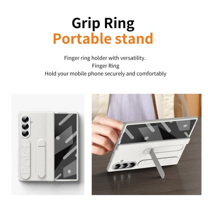 Bild 6,  Samsung Galaxy Z Fold 7 Skal Kickstand Vit
