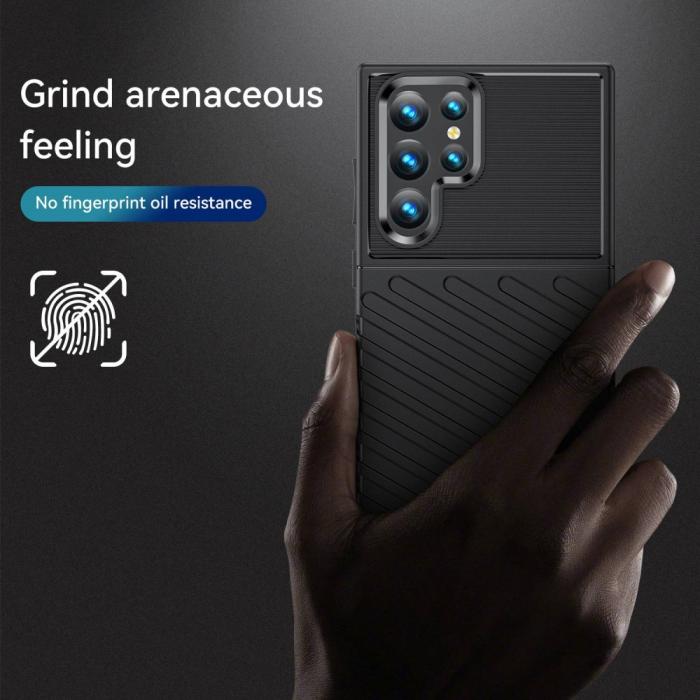 Bild 3,  Samsung Galaxy S23 Ultra Skal Twill Textur Svart