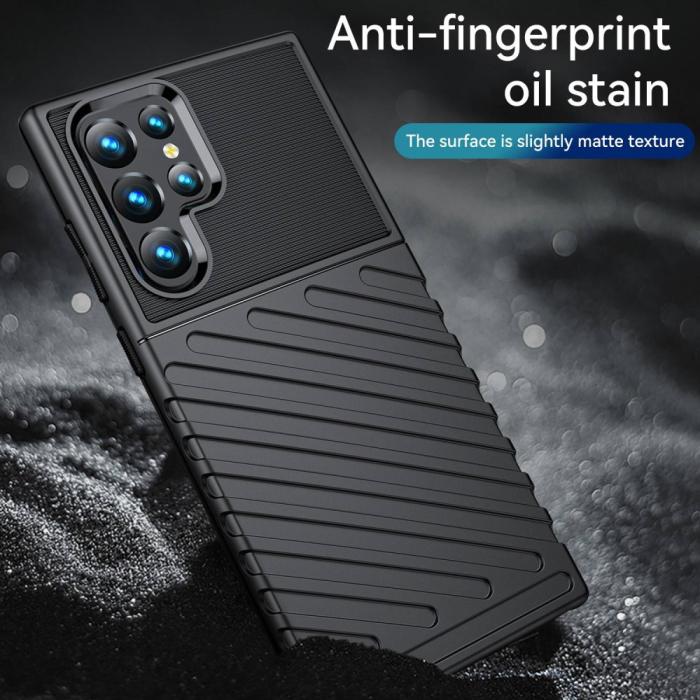 Bild 5,  Samsung Galaxy S23 Ultra Skal Twill Textur Svart