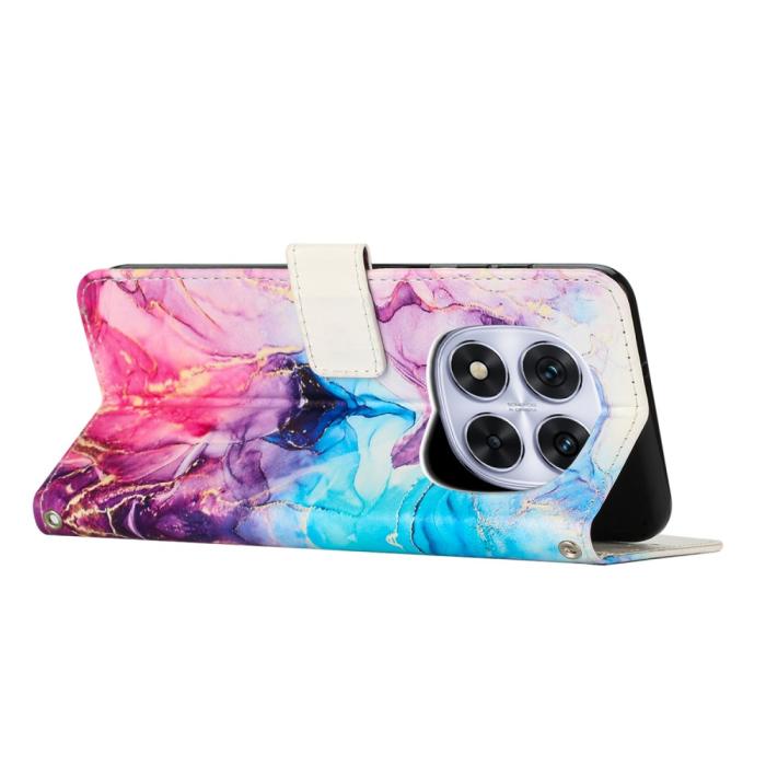 Bild 3,  Xiaomi Redmi Note 14 Pro/Pro Plus 5G Fodral Marmor Rosa/Lila