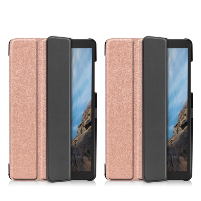 Bild 3,  Samsung Galaxy Tab A 8.0 - Tri-Fold Fodral - Roséguld