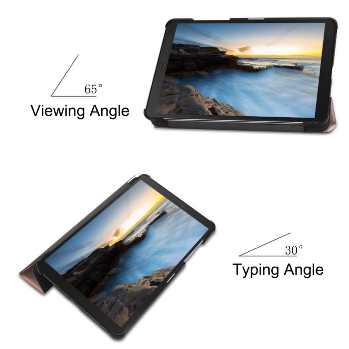 Bild 4,  Samsung Galaxy Tab A 8.0 - Tri-Fold Fodral - Roséguld