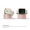  Apple Watch Silikon Stativ Ljus Rosa