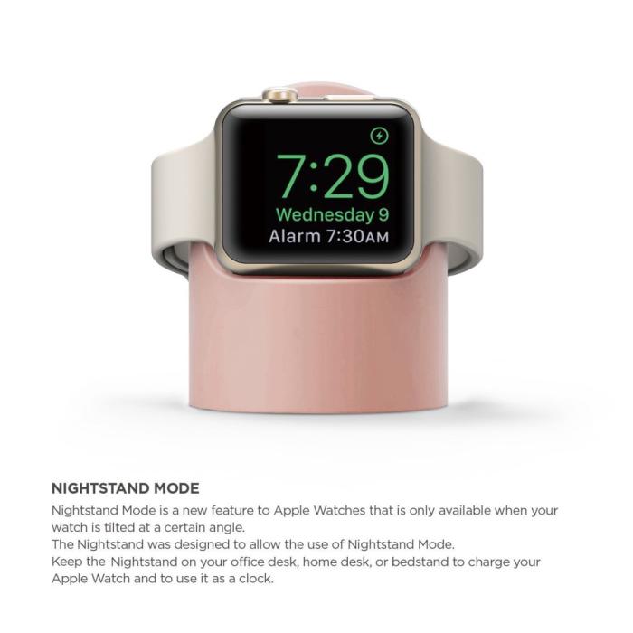 Bild 2,  Apple Watch Silikon Stativ Ljus Rosa