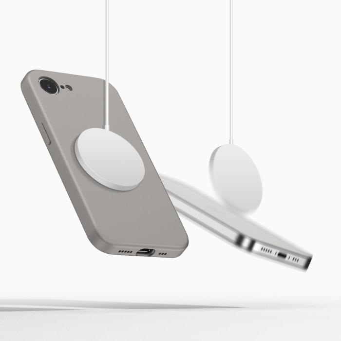 Bild 5, Tech-Protect Tech-Protect iPhone 17e/16e Skal MagSafe Silicone Stone Grey