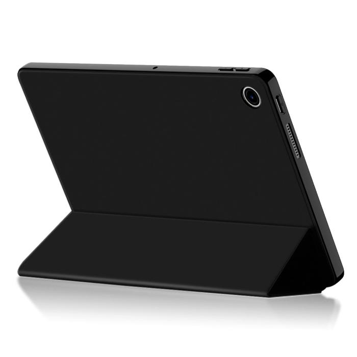 Bild 3,  Lenovo Tab 10.1 2025 Fodral Tri-Fold Läder Svart