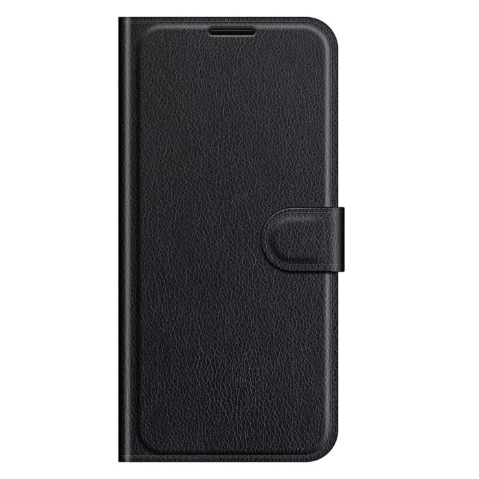 Bild 2,  Samsung Galaxy A03s Fodral Litchi Läder Svart