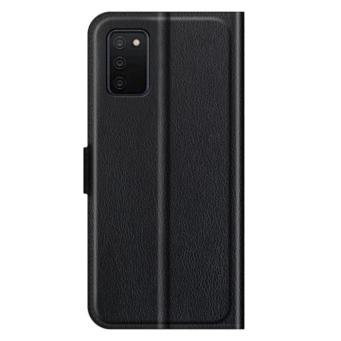 Bild 3,  Samsung Galaxy A03s Fodral Litchi Läder Svart