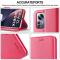 LC.IMEEKE LC.IMEEKE Xiaomi 12 Fodral Läder Röd/Rosa
